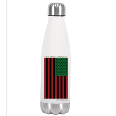 Red Black And Green Flag RBG American Flag Stainless Steel Insulated Water Bottle