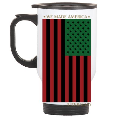 Red Black And Green Flag RBG American Flag Stainless Steel Travel Mug