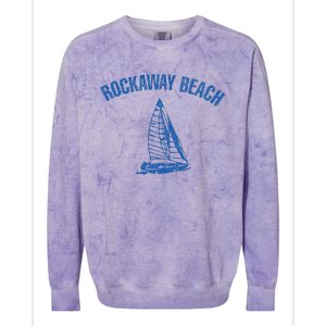 Rockaway Beach As Worn By Johnny 1977 Rock Punk New York Nyc Colorblast Crewneck Sweatshirt