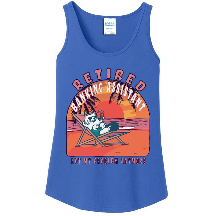 Retired Banking Assistant Funny Vintage Retiret Gift Ladies Essential Tank