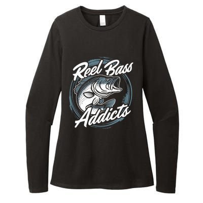 Reel Bass Addicts Bass Fishing Gift Womens CVC Long Sleeve Shirt