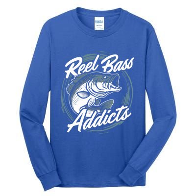 Reel Bass Addicts Bass Fishing Gift Tall Long Sleeve T-Shirt