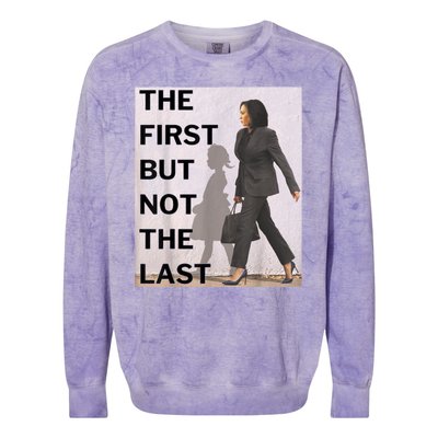 Ruby Bridges And Kamala Harris The First But Not The Last Colorblast Crewneck Sweatshirt