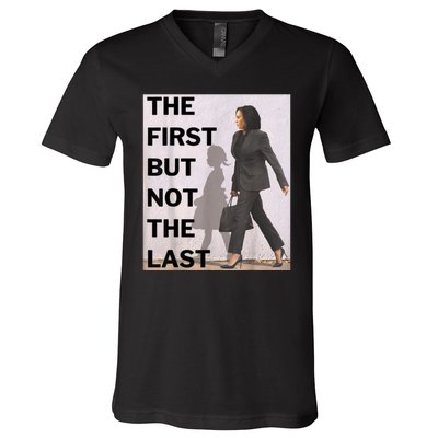 Ruby Bridges And Kamala Harris The First But Not The Last V-Neck T-Shirt