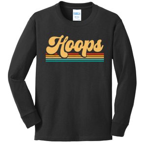 Retro Basketball Apparel Basketball Kids Long Sleeve Shirt