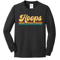 Retro Basketball Apparel Basketball Kids Long Sleeve Shirt