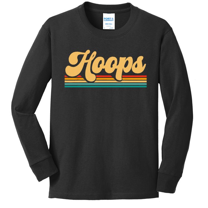 Retro Basketball Apparel Basketball Kids Long Sleeve Shirt