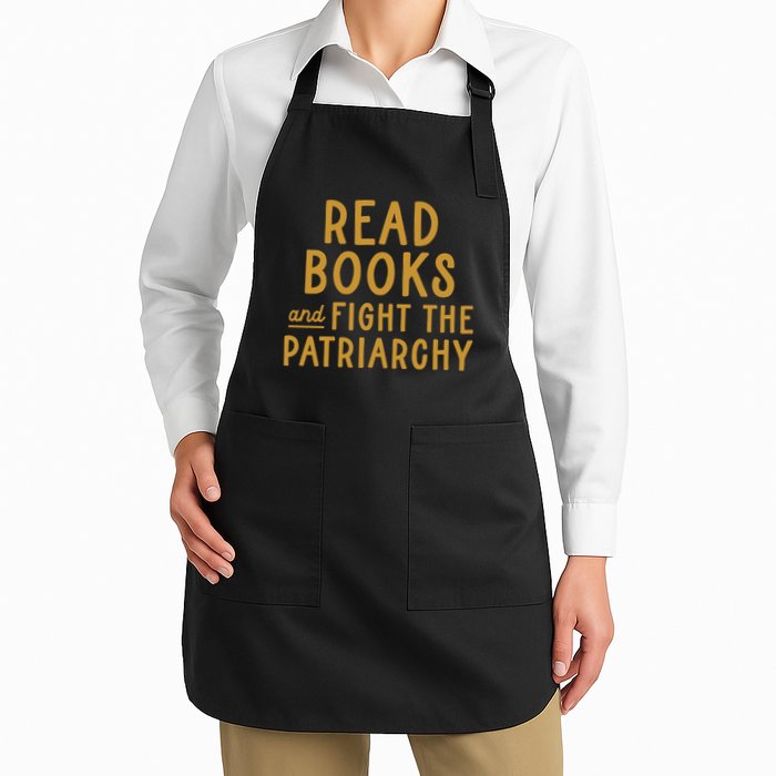 Read Books And Smash The Patriarchy Full-Length Apron With Pockets
