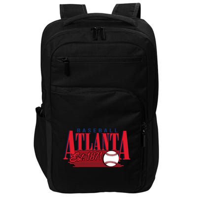 Retro Baseball Atlanta Est 1871 Impact Tech Backpack