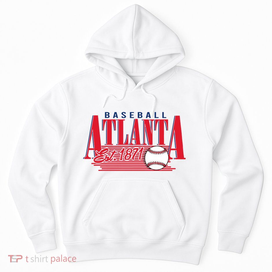 Retro Baseball Atlanta Est 1871 Hoodie