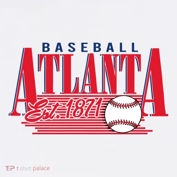 Retro Baseball Atlanta Est 1871 T-Shirt
