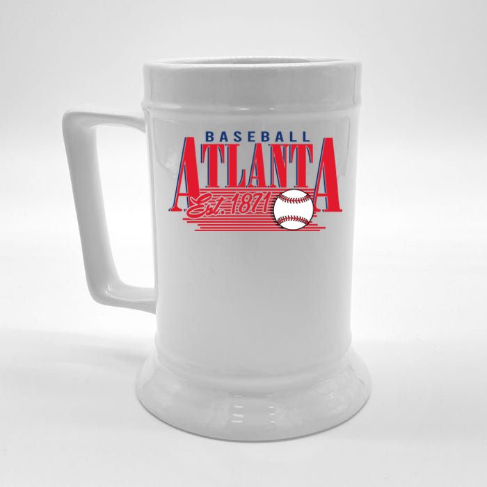 Retro Baseball Atlanta Est 1871 Beer Stein