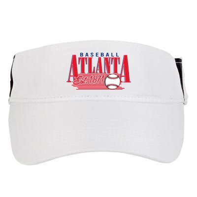 Retro Baseball Atlanta Est 1871 Adult Drive Performance Visor