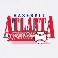 Retro Baseball Atlanta Est 1871 Cooling Performance Long Sleeve Crew