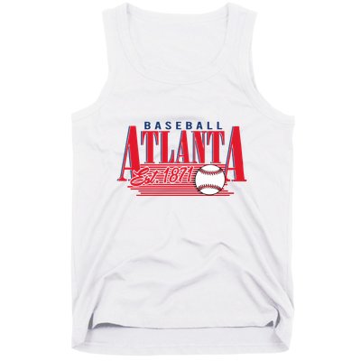 Retro Baseball Atlanta Est 1871 Tank Top