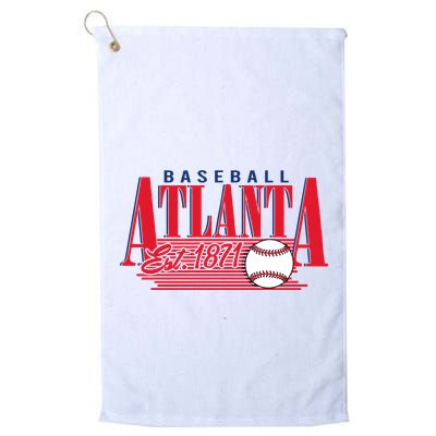 Retro Baseball Atlanta Est 1871 Golf Towel