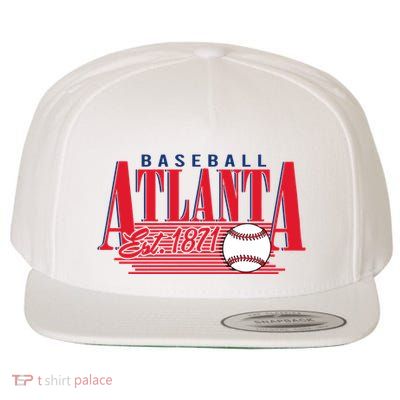Retro Baseball Atlanta Est 1871 Wool Snapback Cap