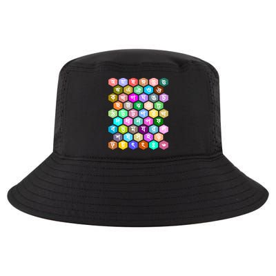 Rainbow Bangla Alphabets Letters Learning Bengali Cool Comfort Performance Bucket Hat