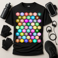 Rainbow Bangla Alphabets Letters Learning Bengali Cooling Performance Crew T-Shirt