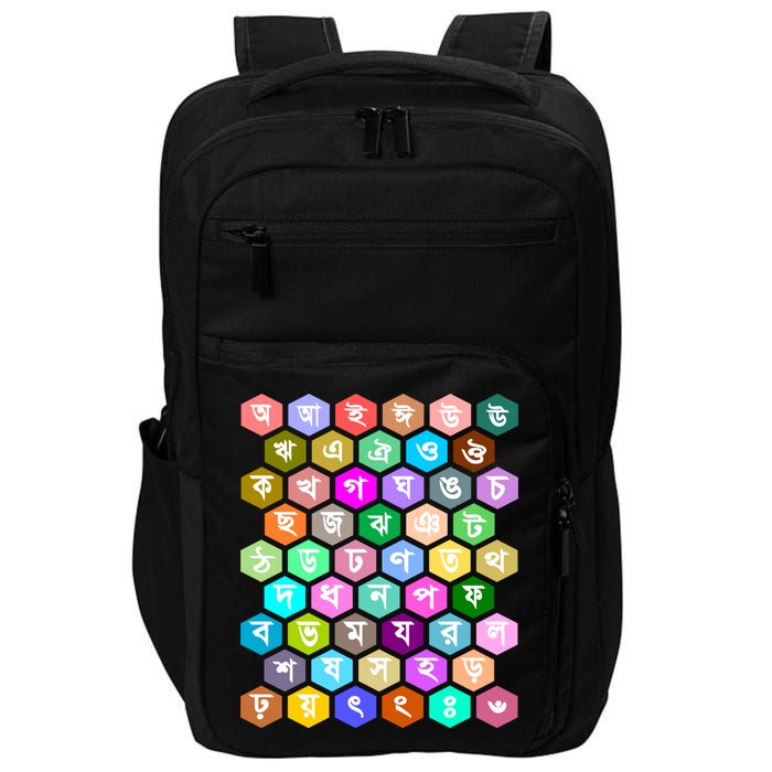 Rainbow Bangla Alphabets Letters Learning Bengali Impact Tech Backpack