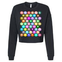 Rainbow Bangla Alphabets Letters Learning Bengali Cropped Pullover Crew