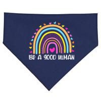 Retro Be A Good Human Saying Kindness Quote Positive Message USA-Made Doggie Bandana