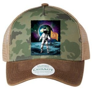 Retro Bitcoin Astronaut Legacy Tie Dye Trucker Hat