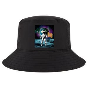 Retro Bitcoin Astronaut Cool Comfort Performance Bucket Hat