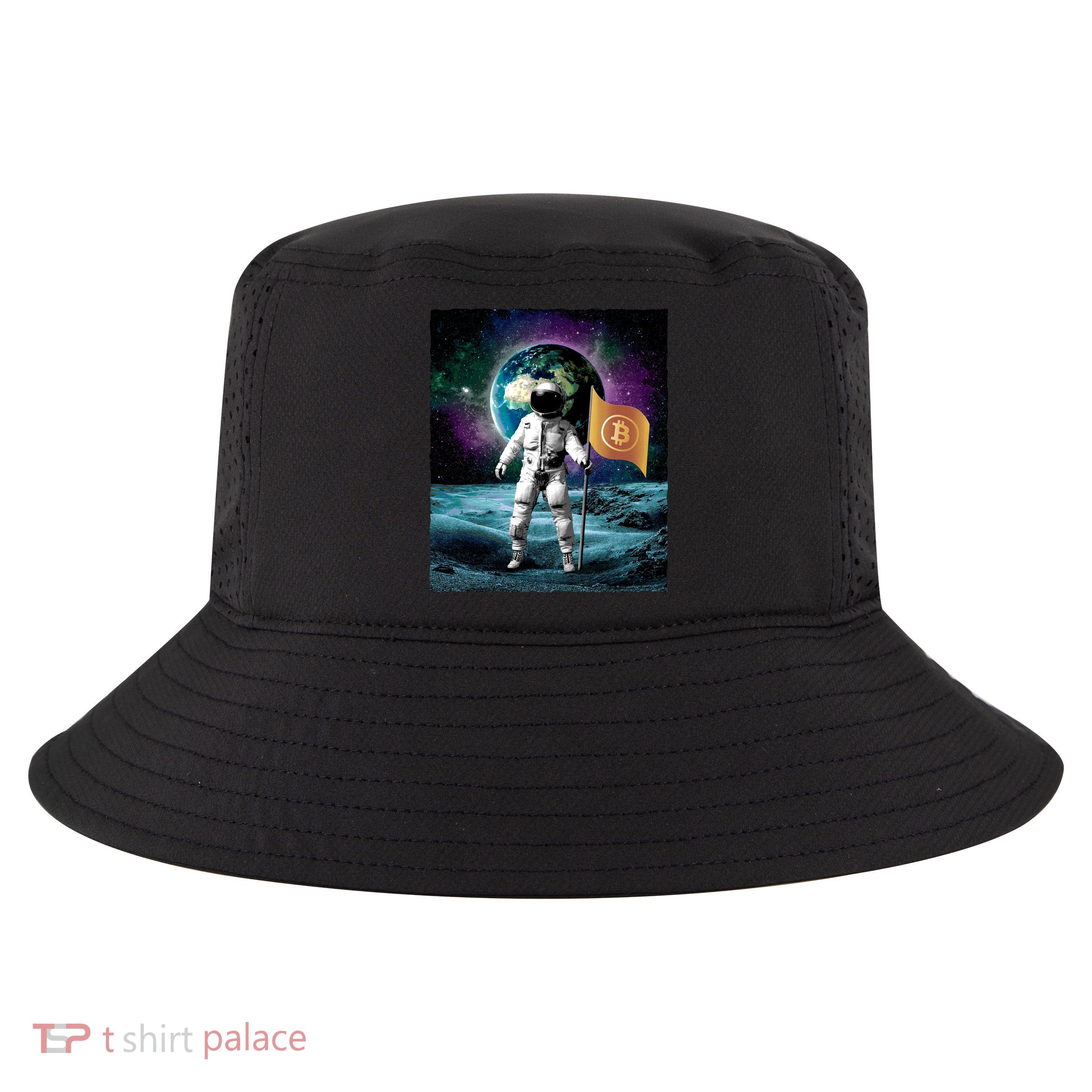 Retro Bitcoin Astronaut Cool Comfort Performance Bucket Hat
