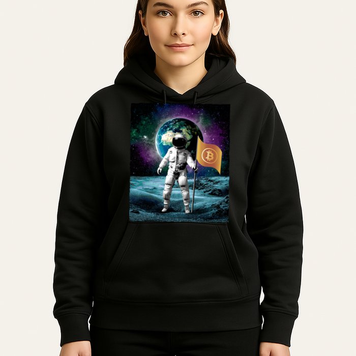 Retro Bitcoin Astronaut Hoodie