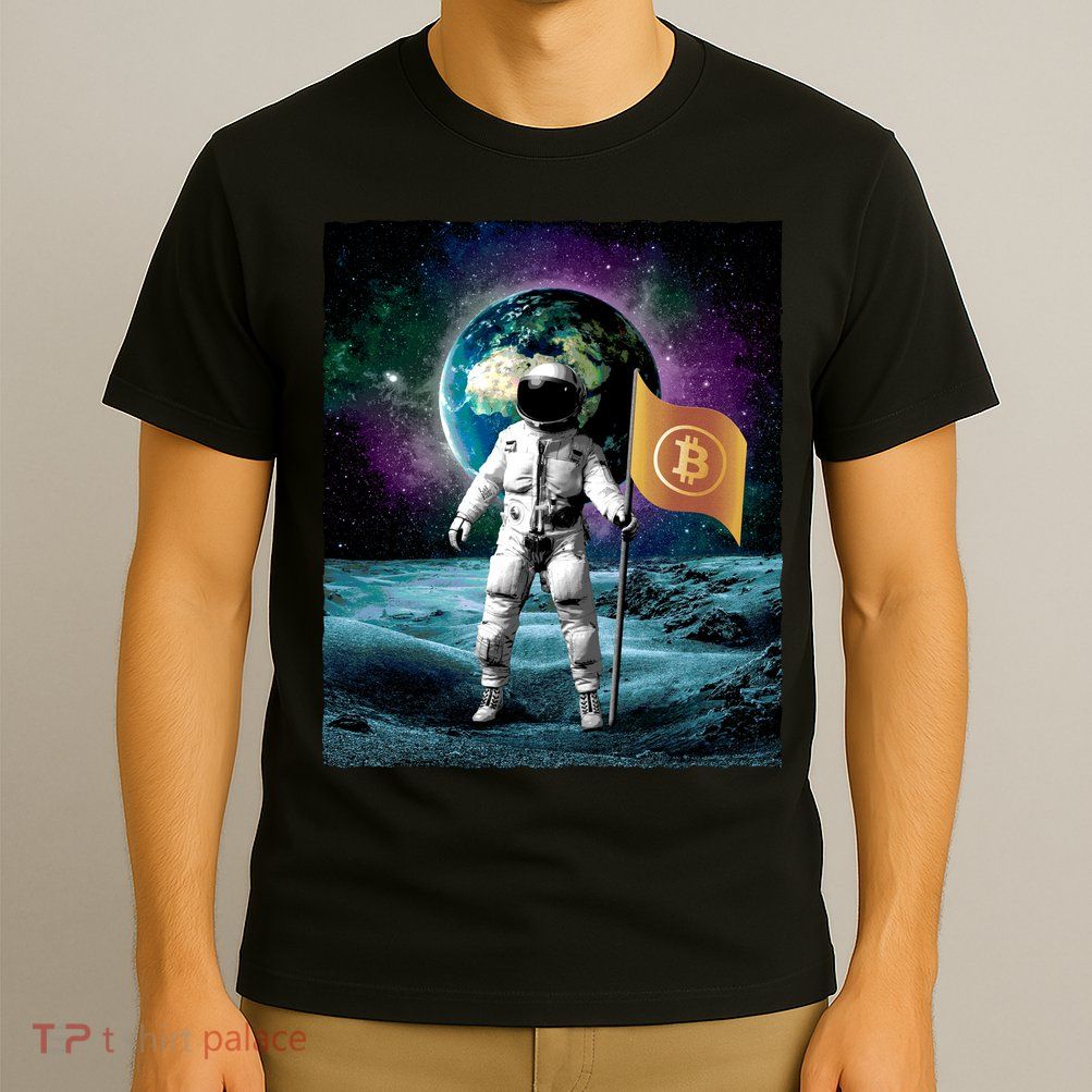 Retro Bitcoin Astronaut T-Shirt