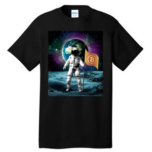 Retro Bitcoin Astronaut Tall T-Shirt