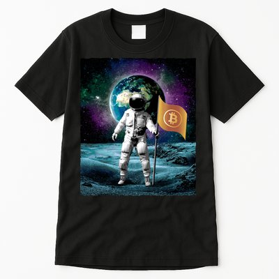Retro Bitcoin Astronaut Tall T-Shirt