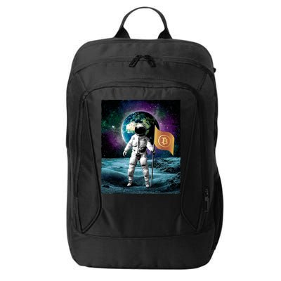 Retro Bitcoin Astronaut City Backpack