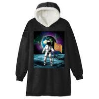 Retro Bitcoin Astronaut Hooded Wearable Blanket