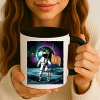 Retro Bitcoin Astronaut Mug