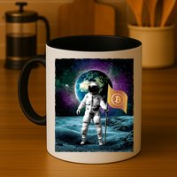 Retro Bitcoin Astronaut Mug