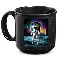 Retro Bitcoin Astronaut 15oz Campfire Ceramic Mug
