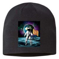 Retro Bitcoin Astronaut Sustainable Beanie