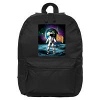 Retro Bitcoin Astronaut 16 in Basic Backpack