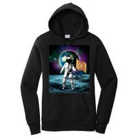 Retro Bitcoin Astronaut Women's Pullover Hoodie