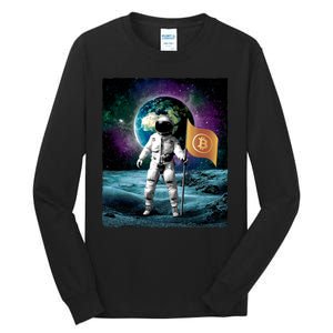 Retro Bitcoin Astronaut Tall Long Sleeve T-Shirt