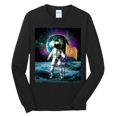 Retro Bitcoin Astronaut Tall Long Sleeve T-Shirt