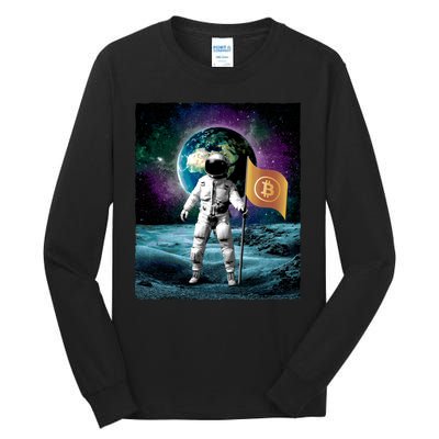 Retro Bitcoin Astronaut Tall Long Sleeve T-Shirt