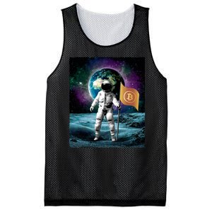 Retro Bitcoin Astronaut Mesh Reversible Basketball Jersey Tank