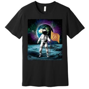 Retro Bitcoin Astronaut Premium T-Shirt