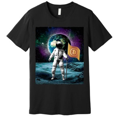 Retro Bitcoin Astronaut Premium T-Shirt