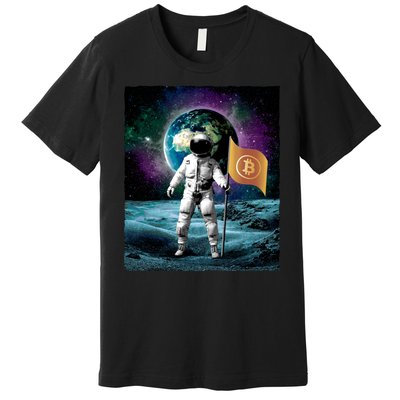 Retro Bitcoin Astronaut Premium T-Shirt