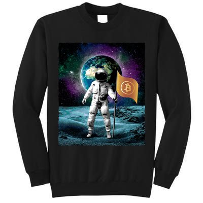 Retro Bitcoin Astronaut Tall Sweatshirt
