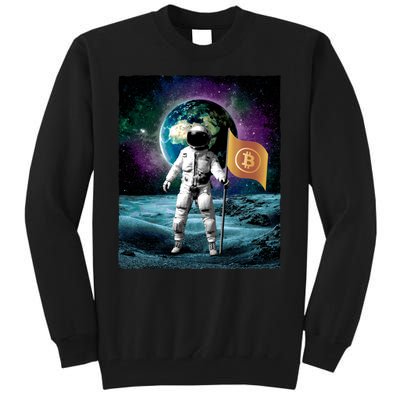 Retro Bitcoin Astronaut Tall Sweatshirt